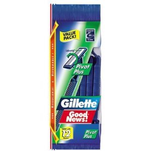 Gillette Good News Pivot Plus Disposable Razor 12 Ct