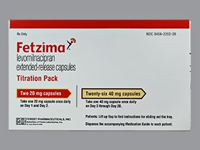 Image 0 of Fetzima Titra Pack 20-40 Mg 28 Caps By Actavis Pharma.