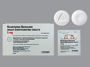 Rizatriptan 5 Mg Odt 18 Tabs By Par Pharma. 