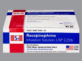 Image 0 of S2 Racepineph 2.25% Inh Solution Unit Dose 10 x 0.5 M By Nephron Pharma. 