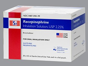 Image 0 of S2 Racepineph 2.25% Inh Solution Unit Dose 30 x 0.5 M By Nephron Pharma. 