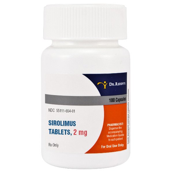 Image 0 of Sirolimus 2 Mg 100 Tabs By Dr Reddy Pharma. Free Shipping