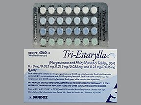 Tri-Estarylla Unit Dose 3 x 28 Tabs By Sandoz Rx.