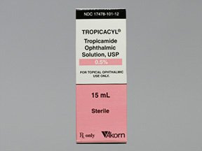 Image 0 of Tropicacyl .5% Opthalmic Drops 15 Ml By Akorn Inc. 