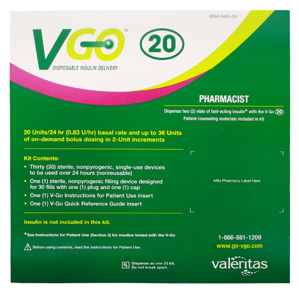 Image 0 of Vgo 20 Kit 30 By Valeritas Inc. 
