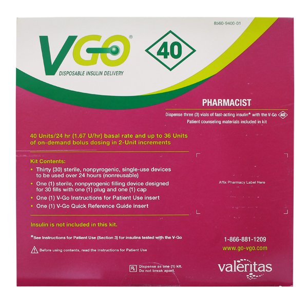 Image 0 of Vgo 40 Kit 30 By Valeritas Inc.