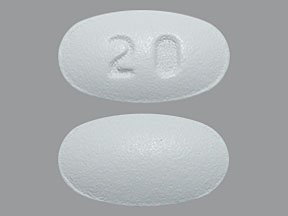 Image 0 of Atorvastatin 20 Mg 100 Unit Dose Tabs By Mylan Pharma.