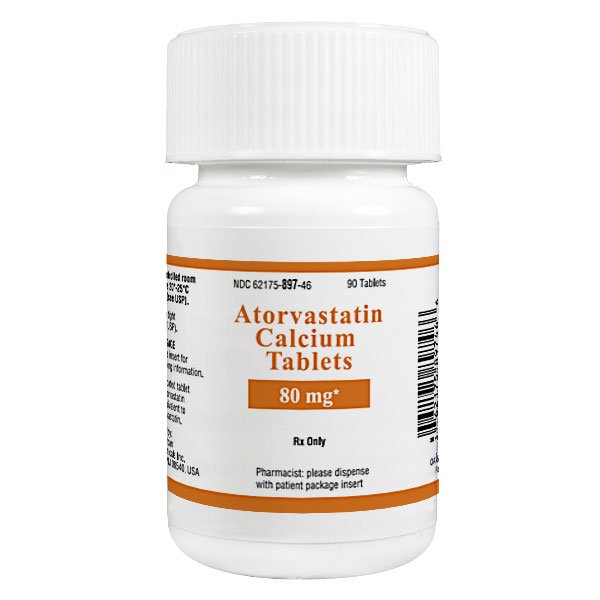 Image 0 of Atorvastatin 80 Mg 90 Tabs By Kremers Urban.