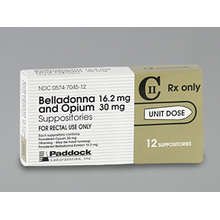 Image 0 of Belladonna-Opium 16.2-30Mg Rec Suspension Unit Dose 12 By Perrigo 