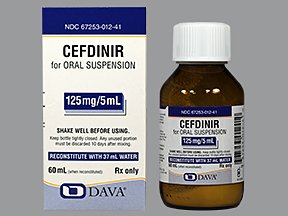 Image 0 of Cefdinir 125mg/5ml Powder for Solution 60 Ml By Qualitest Pharma. 