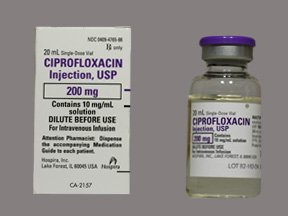Image 0 of Ciprofloxacin 200 Mg - 20 Ml Vials 20 Ml By Hospira Worldwide. Inc.