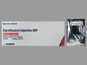 Image 0 of Ciprofloxacin 400 Mg Bag 24x200 Ml Solution By Sagent Pharma