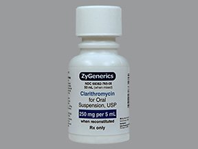 Clarithromycin 250Mg/5Ml Suspension 50 Ml By Zydus Pharma