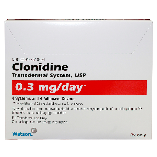 Clonidine 0.3 Mg/Day 4 Ct System By Actavis Pharma.