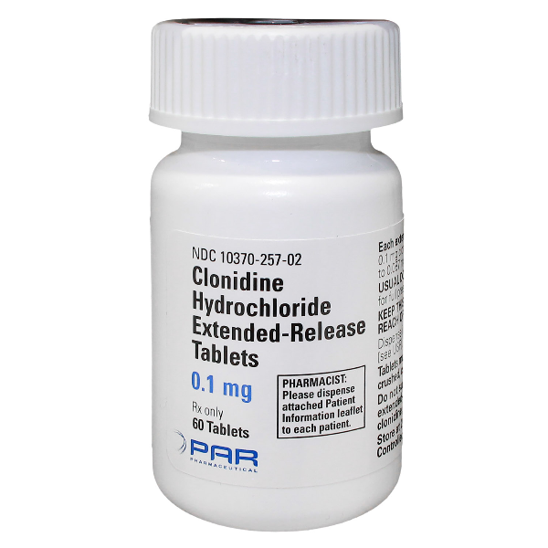 Clonidine Hcl 0.1 Mg 60 Er Tabs By Mylan Pharma 