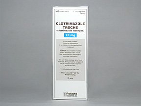 Clotrimazole 10mg Lozenges 70 Unit Dose By Roxane Labs.