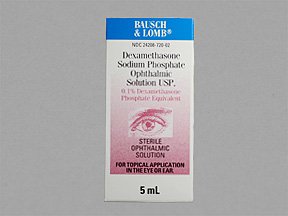 Dexamethasone 0.1% Oph Solution 5 Ml By Valeant Pharma.