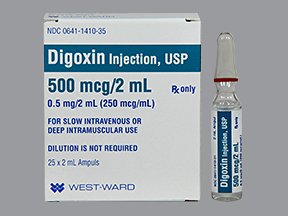Digoxin 500 Mcg-2 Ml Amp 25x2 Ml By Westward Pharma