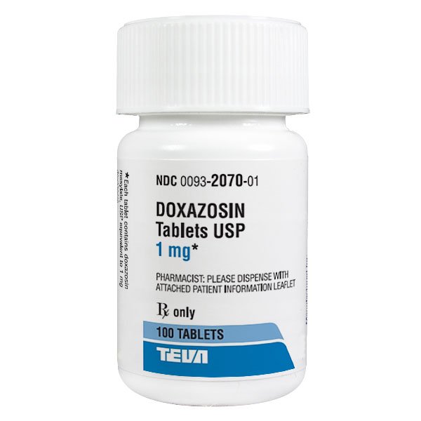 Doxazosin Mesylate 1 Mg Tabs 100 By Teva Pharma. 