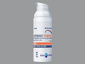 Epiduo Forte 0.3%/2.5% Gel 45 Gm By Galderma Labs.