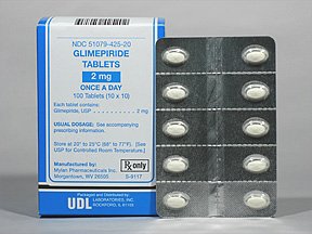 Image 0 of Glimepiride 2 MG 100 Unit Dose Tabs By Mylan Pharma