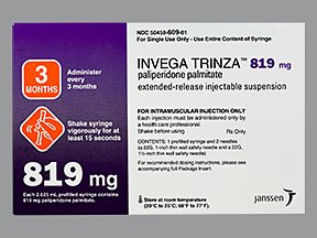 Invega Trinza 819 Mg Syringe By J O M Pharma 