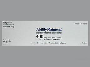 Abilify Maintena 400 Mg Syringe By Otsuka America.