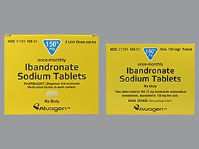 Ibandronate sod 150 MG 3 Tabs By Alvogen Inc 