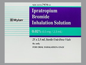 Image 0 of Ipratropium Bromide 0.02% 25X2.5 ML Inhalation By Mylan Pharma