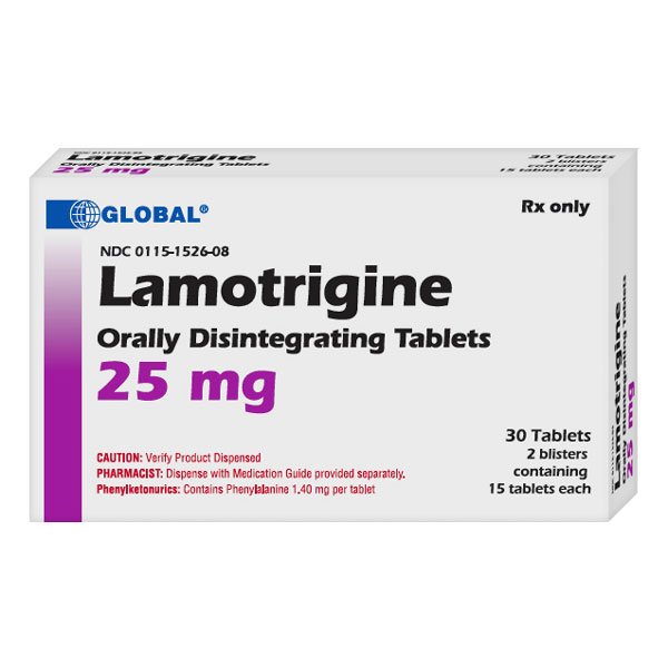 Image 0 of Lamotrigine 25 Mg Odt 30 Tabs By Global Pharma 