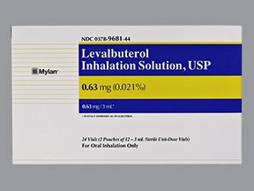 Image 0 of Levalbuterol 0.63 Mg/3Ml Inh Vl 24x3 Ml By Mylan Pharma