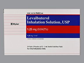 Image 0 of Levalbuterol 1.25 Mg/3Ml Inh Vl 24x3 Ml By Mylan Pharma Free Shipping