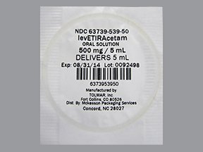 Image 0 of Levetiracetam 100 Mg-Ml Sol 20x5 Ml Unit Dose By Mckesson Packaging