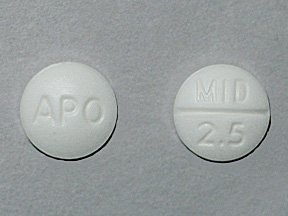 Image 0 of Midodrine Hcl 2.5 Mg 100 Unit Dose Tabs By Amerian Health