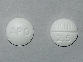 Midodrine Hcl 2.5 Mg Tabs 100 By Apotex Corp.