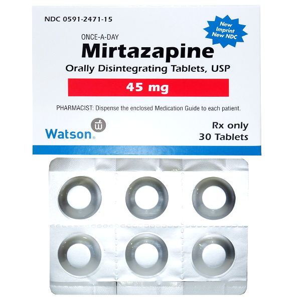 Mirtazapine 45 Mg Odt Tabs 30 By Actavis Pharma