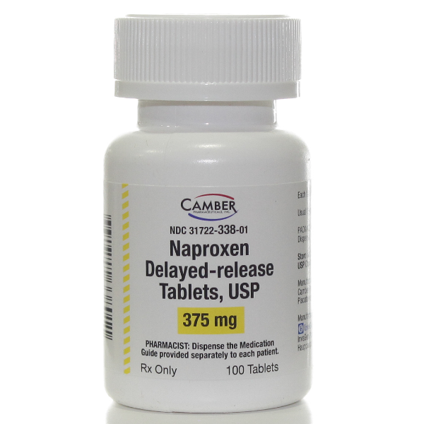 Image 0 of Naproxen 375 MG Dr 100 Tabs By Camber Pharma