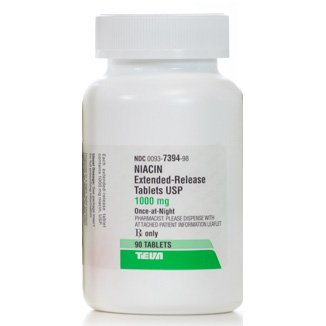 Image 0 of Niacin 1000 Mg Er Tab 90 By Teva Pharma