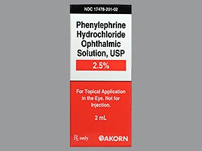 Image 0 of Phenylephrine-Hydro-Chl Oph 2.5% Drops 2 Ml By Akorn Inc