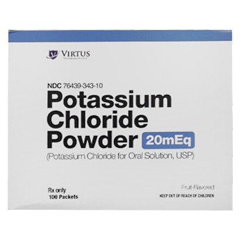 Klor-Con Potassium Chl 20 Meq Powder 100 By Virtus Pharma 