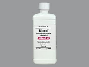 Image 0 of Riomet 500Mg/5Ml Solution 16 Oz By Ranbaxy Labs.