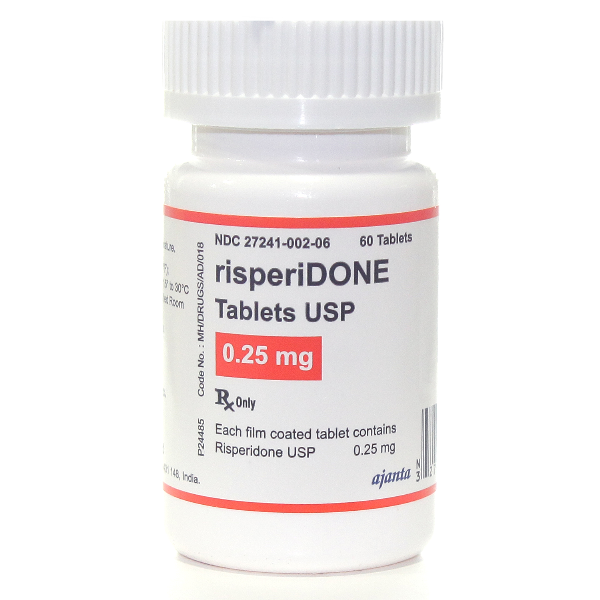 Risperidone 0.25 Mg 60 Tabs By Ajanta Pharma.