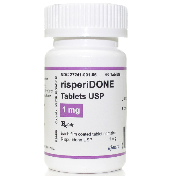Image 0 of Risperidone 1 Mg 60 Tabs By Ajanta Pharma.