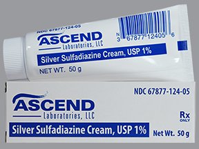 Silver Sulfadiazine 1% Cream 50 Gm By Ascend Labs
