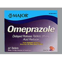 Image 0 of Omeprazole 20 Mg Dr 42 Tabs By Major Pharma