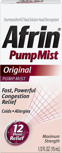 Afrin No Drip Original Pump Mist Spray 15 Ml