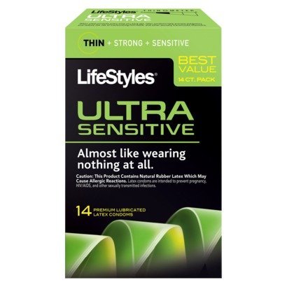 Lifestyles Ultra Sensitive Condoms 14 Ct