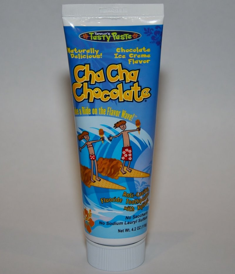 Tanner's Tasty Paste Cha Cha Chocolate Anti-Cavity Fluoride Toothpaste 4.2 Oz