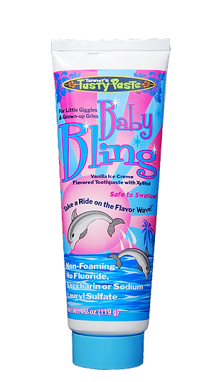 Tanner's Tasty Paste Baby Bling With Xylitol 4.2 Oz