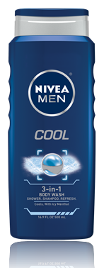 Nivea For Men Cool Body Wash 16.9 Oz